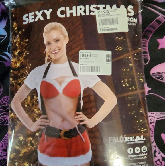 NWT Dolls Kill Sexy Hot Bod Santa Apron - Picture 3 of 5
